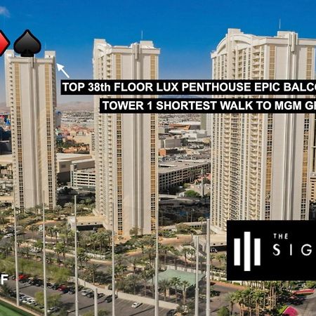 Signature Mgm Top 38Th Floor Penthouse Lux+ Best Balony Strip View Suite + No Resort Fee Las Vegas Bagian luar foto